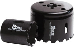 M.K. MORSE - 4-1/8" Diam, 1-15/16" Cutting Depth, Hole Saw - Carbide Grit Saw, Gulleted Edge - Exact Tooling
