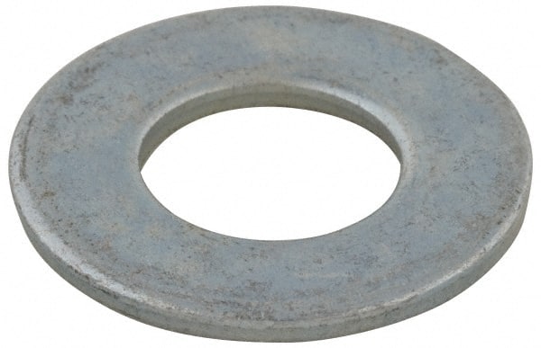 Value Collection - 5/16" Screw, Grade 2 Steel USS Flat Washer - 0.37" ID x 0.905" OD, 0.104" Thick, Zinc-Plated Finish - Exact Tooling