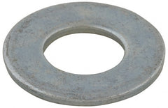 Value Collection - 5/16" Screw, Grade 2 Steel USS Flat Washer - 0.37" ID x 0.905" OD, 0.104" Thick, Zinc-Plated Finish - Exact Tooling