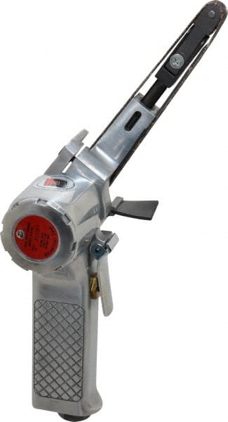 Universal Tool - 3/8 x 13 Inch, 16,000 RPM Air Belt Sander - 0.25 Hp, 1/4 NPT Inlet, 18 CFM Air Consumption - Exact Tooling