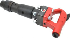 Universal Tool - 2,100 BPM, 3-3/4 Inch Long Stroke, Pneumatic Chipping Hammer - 30 CFM Air Consumption, 3/8 NPT Inlet - Exact Tooling