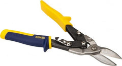Irwin - 1-5/16" Length of Cut, Straight Pattern Aviation Snip - 10" OAL, ProTouch Handle, 18 AWG Steel Capacity - Exact Tooling