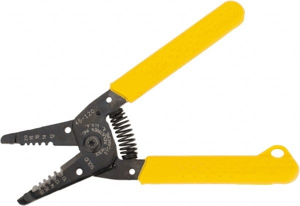 Ideal - 18 to 10 AWG Wire Stripper - 6 Inch Overall Length, 18 AWG Min, Plastic Cushion Handle - Exact Tooling
