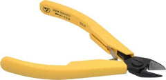 Lindstrom Tool - 4-1/2" OAL, 1/16" Capacity, Semi-Flush Diagonal Cutter - 1/2" Jaw Length, Tapered Head, Plastic Ergonomic Handle - Exact Tooling