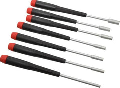 Wiha - 8 Piece 2.5 to 6mm Electronic Nutdriver Set - Standard Shaft, Ergonomic Handle - Exact Tooling