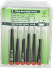 Wiha - 6 Piece T6 to T15 Micro Handle Torx Driver Set - T6, T7, T8, T9, T10, T15 - Exact Tooling