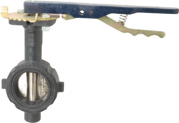 NIBCO - 2" Pipe, Wafer Butterfly Valve - Lever Handle, Ductile Iron Body, Buna-N Seat, 250 WOG, Ductile Iron Disc, Stainless Steel Stem - Exact Tooling