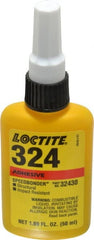 Loctite - 50 mL Bottle Structural Adhesive - 5 min Working Time, 3,000 to 3,600 psi Shear Strength, Series 324 - Exact Tooling