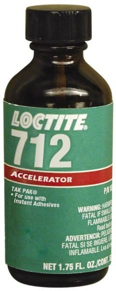 Loctite - 1.75 Fluid Ounce, Clear Adhesive Accelerator - For Use with Instant Adhesive - Exact Tooling