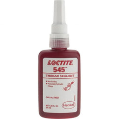 Loctite - 50 mL Bottle, Purple, Liquid Threadlocker - Series 545, 24 hr Full Cure Time, Hand Tool Removal - Exact Tooling