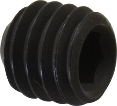 Value Collection - #10-32 UNF, 3/16" OAL, Cup Point Set Screw - Grade 8 Steel, 3/32" Key - Exact Tooling