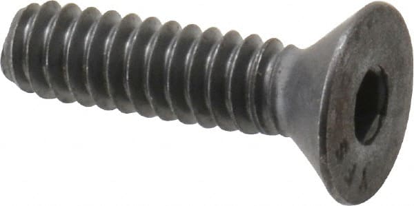 Value Collection - #10-24 UNC Hex Socket Drive, Flat Screw - Alloy Steel, Black Oxide Finish, 3/4" OAL - Exact Tooling