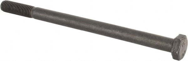 Value Collection - M12x1.75mm Metric Coarse, 180mm Length Under Head Hex Head Cap Screw - Partially Threaded, Grade 8.8 Steel, Uncoated, 19mm Hex - Exact Tooling