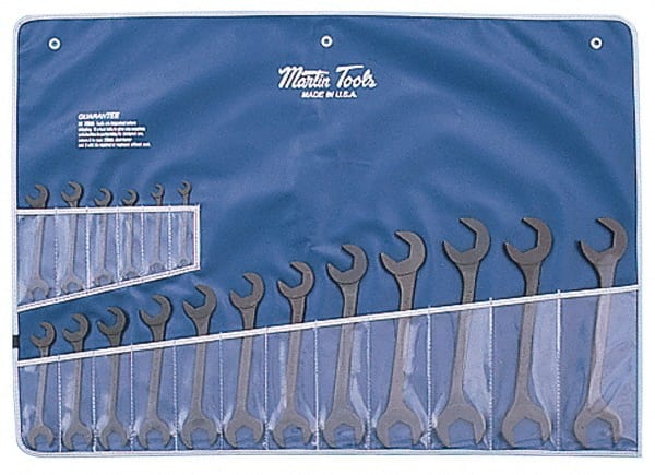 Martin Tools - 18 Piece, 3/8 to 1-1/2" Hydraulic Wrench Set - Exact Tooling