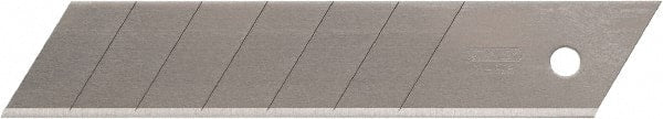 Stanley - 10 Piece Carbon Steel Snap-off Blade - 5-7/16" Blade Length, 0.027" Blade Thickness - Exact Tooling