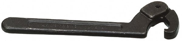 Martin Tools - 4-1/2" to 6-1/4" Capacity, Adjustable Hook Spanner Wrench - 12-1/8" OAL, 1/4" Hook Pin Height - Exact Tooling