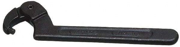 Martin Tools - 4-1/2" to 6-1/4" Capacity, Adjustable Pin Spanner Wrench - 12-1/8" OAL, 1/4" Hook Pin Height - Exact Tooling