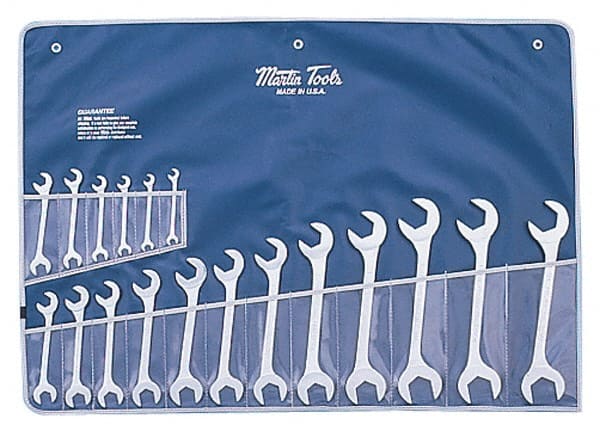 Martin Tools - 18 Piece, 3/8 to 1-1/2" Hydraulic Wrench Set - Exact Tooling