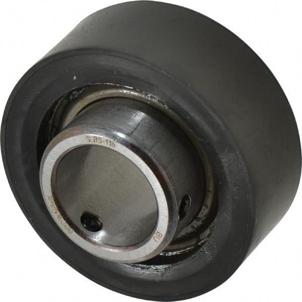 Browning - 1" ID x 2-17/32" OD, 2,801 Lb Dynamic Capacity, Set Screw Locking Insert Bearing - Rubber Grommet Housing, 52100 Steel Insert, 1" Race Width, 1,651 Lb Static Capacity - Exact Tooling