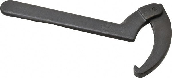 Martin Tools - 6-1/8" to 8-3/4" Capacity, Adjustable Hook Spanner Wrench - 13-3/4" OAL, 5/16" Hook Pin Height - Exact Tooling