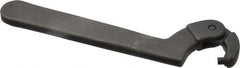 Martin Tools - 3/4" to 2" Capacity, Adjustable Pin Spanner Wrench - 6-3/8" OAL, 5/32" Hook Pin Height - Exact Tooling