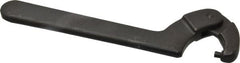Martin Tools - 1-1/4" to 3" Capacity, Adjustable Pin Spanner Wrench - 8-1/8" OAL, 3/16" Hook Pin Height - Exact Tooling