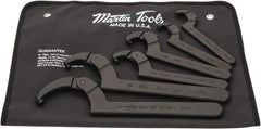 Martin Tools - 3/4" to 6-1/4" Capacity, Pin Spanner Wrench Set - Adjustable - Exact Tooling