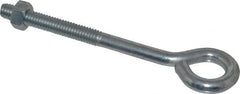 Gibraltar - 5/16-18, Zinc-Plated Finish, Steel Wire Turned Open Eye Bolt - 2" Thread Length, 5/8" ID x 1-1/4" OD, 3-1/2" Shank Length - Exact Tooling