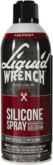 Liquid Wrench - 15 oz Aerosol Silicone Lubricant - Clear Yellow - Exact Tooling