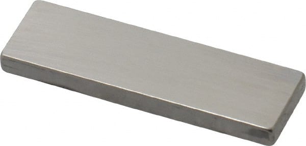 Mitutoyo - 0.1007" Rectangular Steel Gage Block - Accuracy Grade AS-1, Includes Certificate of Inspection - Exact Tooling