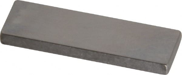 Mitutoyo - 0.105" Rectangular Steel Gage Block - Accuracy Grade AS-1, Includes Certificate of Inspection - Exact Tooling