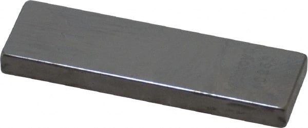 Mitutoyo - 0.11" Rectangular Steel Gage Block - Accuracy Grade AS-1, Includes Certificate of Inspection - Exact Tooling
