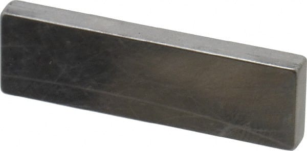 Mitutoyo - 0.124" Rectangular Steel Gage Block - Accuracy Grade AS-1, Includes Certificate of Inspection - Exact Tooling