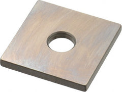 Mitutoyo - 0.105" Square Steel Gage Block - Accuracy Grade 0, Includes Certificate of Inspection - Exact Tooling