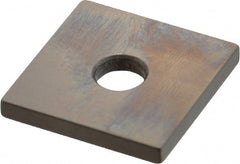 Mitutoyo - 0.121" Square Steel Gage Block - Accuracy Grade 0, Includes Certificate of Inspection - Exact Tooling