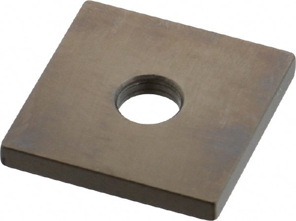 Mitutoyo - 0.122" Square Steel Gage Block - Accuracy Grade 0, Includes Certificate of Inspection - Exact Tooling