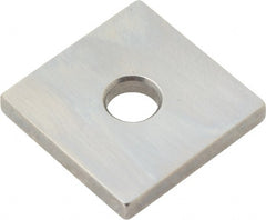 Mitutoyo - 0.134" Square Steel Gage Block - Accuracy Grade 0, Includes Certificate of Inspection - Exact Tooling