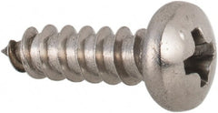 Value Collection - #4 Pan Head Phillips Sheet Metal Screw - Stainless Steel, 3/8" Length Under Head, Grade 316 - Exact Tooling