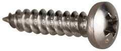 Value Collection - #4 Pan Head Phillips Sheet Metal Screw - Stainless Steel, 1/2" Length Under Head, Grade 316 - Exact Tooling