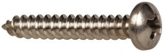 Value Collection - #4 Pan Head Phillips Sheet Metal Screw - Stainless Steel, 3/4" Length Under Head, Grade 316 - Exact Tooling