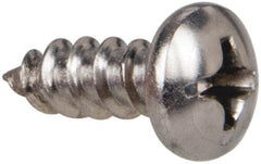 Value Collection - #6 Pan Head Phillips Sheet Metal Screw - Stainless Steel, 3/8" Length Under Head, Grade 316 - Exact Tooling