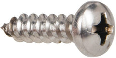 Value Collection - #6 Pan Head Phillips Sheet Metal Screw - Stainless Steel, 1/2" Length Under Head, Grade 316 - Exact Tooling