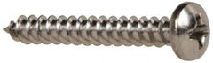 Value Collection - #6 Pan Head Phillips Sheet Metal Screw - Stainless Steel, 1" Length Under Head, Grade 316 - Exact Tooling