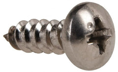 Value Collection - #8 Pan Head Phillips Sheet Metal Screw - Stainless Steel, 1/2" Length Under Head, Grade 316 - Exact Tooling