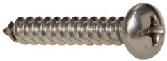 Value Collection - #8 Pan Head Phillips Sheet Metal Screw - Stainless Steel, 1" Length Under Head, Grade 316 - Exact Tooling