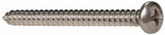 Value Collection - #8 Pan Head Phillips Sheet Metal Screw - Stainless Steel, 2" Length Under Head, Grade 316 - Exact Tooling