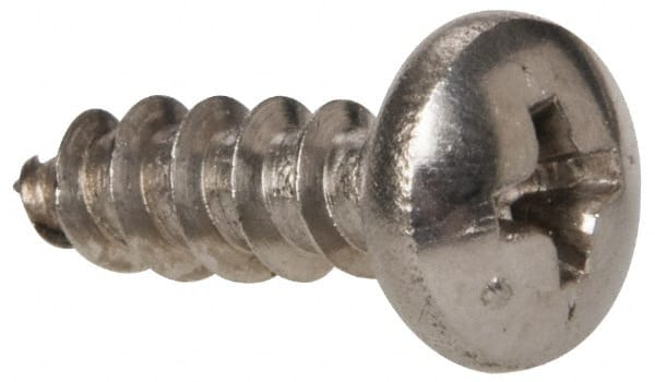 Value Collection - #10 Pan Head Phillips Sheet Metal Screw - Stainless Steel, 5/8" Length Under Head, Grade 316 - Exact Tooling