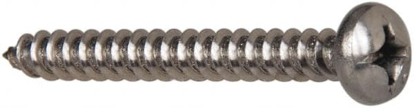 Value Collection - #12 Pan Head Phillips Sheet Metal Screw - Stainless Steel, 2" Length Under Head, Grade 316 - Exact Tooling