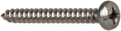 Value Collection - #12 Pan Head Phillips Sheet Metal Screw - Stainless Steel, 2" Length Under Head, Grade 316 - Exact Tooling
