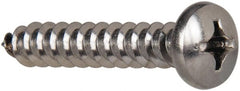 Value Collection - #14 Pan Head Phillips Sheet Metal Screw - Stainless Steel, 1-1/2" Length Under Head, Grade 316 - Exact Tooling